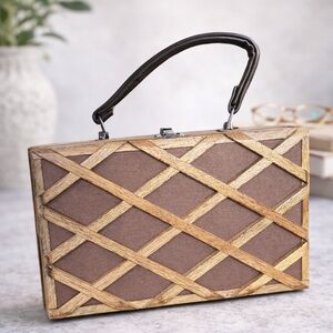 Vintage 1960’s GayMode Wooden Box Purse